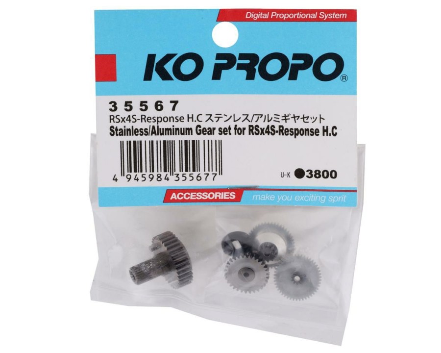 Parts * | Ko Propo Rsx4S-Response H.C Stainless Steel & Aluminum Gear Set