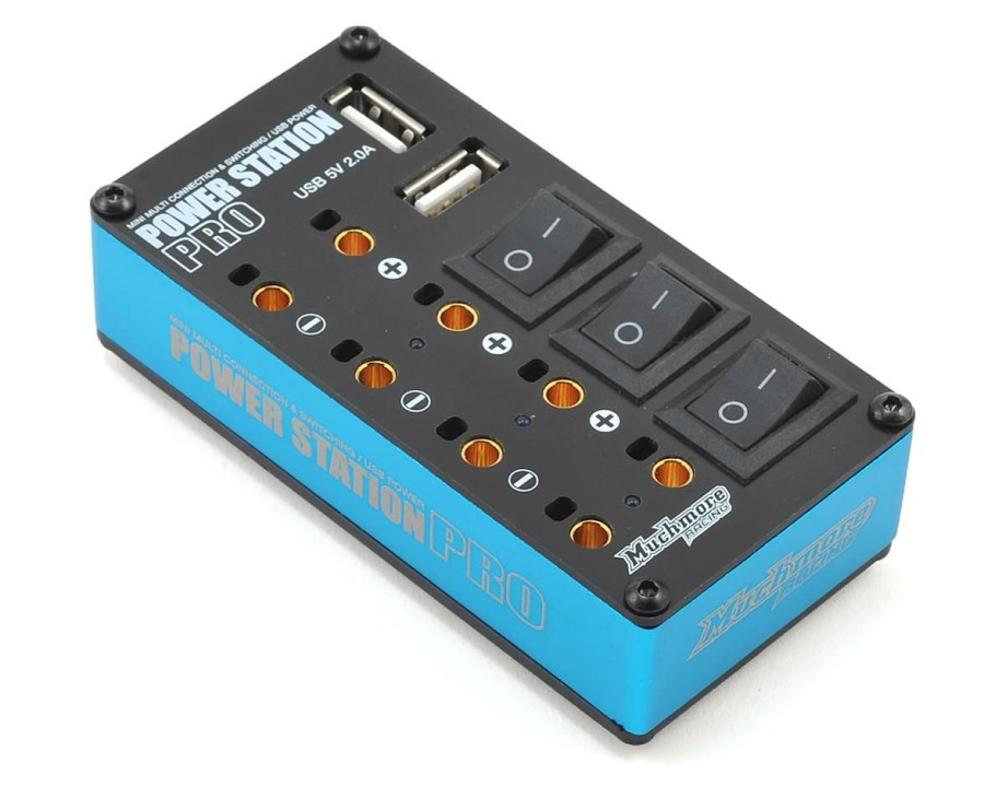 Batteries * | Muchmore Power Station Pro Multi-Distributor Box W/Usb (Blue)