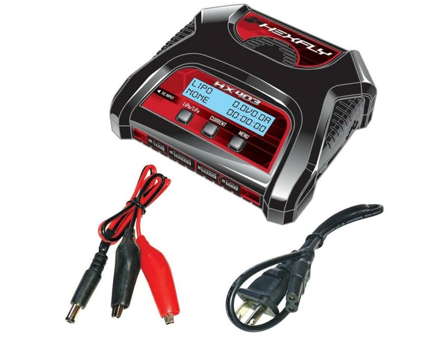 Batteries * | Redcat Hexfly Hx-403 Dual Port Ac/Dc Lipo/Life Battery Charger