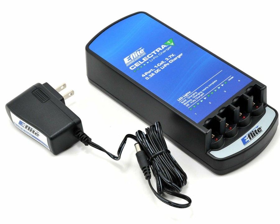 Batteries * | E-Flite Celectra 4-Port Charger Combo W/Ac Adapter