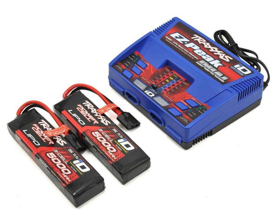 Batteries * | Traxxas Ez-Peak 3S "Completer Pack" Dual Multi-Chemistry Battery Charger W/Two Power Cell Batteries (5000Mah)