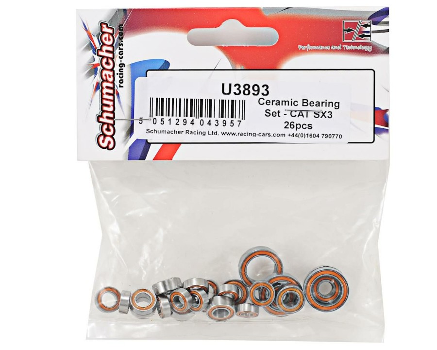 Parts * | Schumacher Cat Sx3 Ceramic Bearing Set (26)