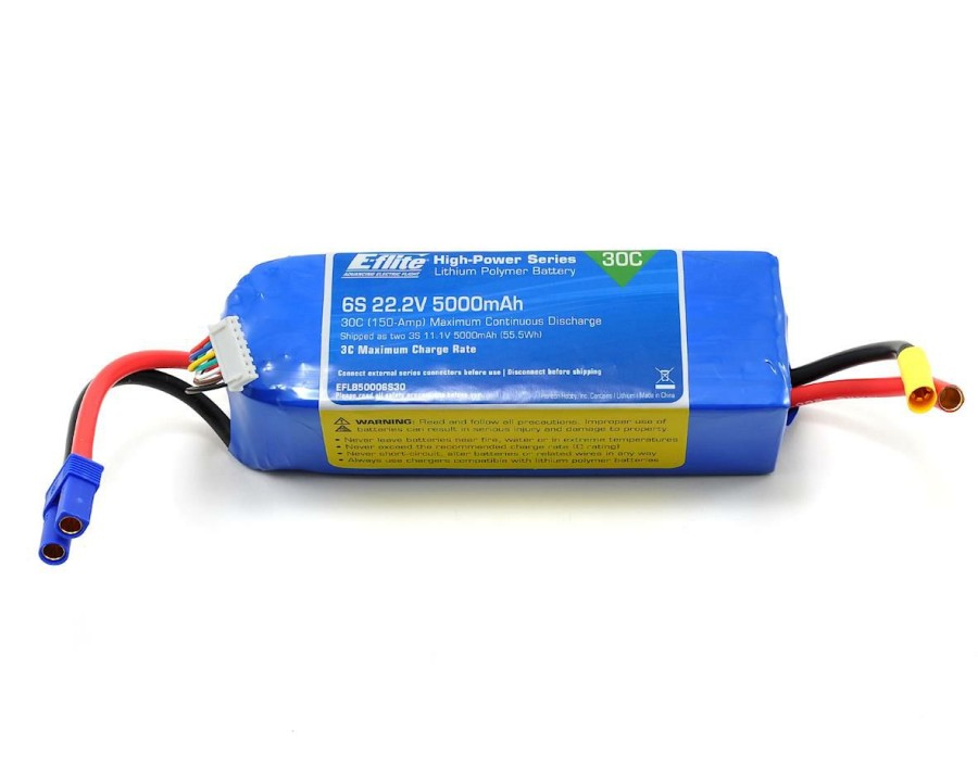 Batteries * | E-Flite 6S Lipo Battery Pack W/Ec5 30C (22.2V/5000Mah)