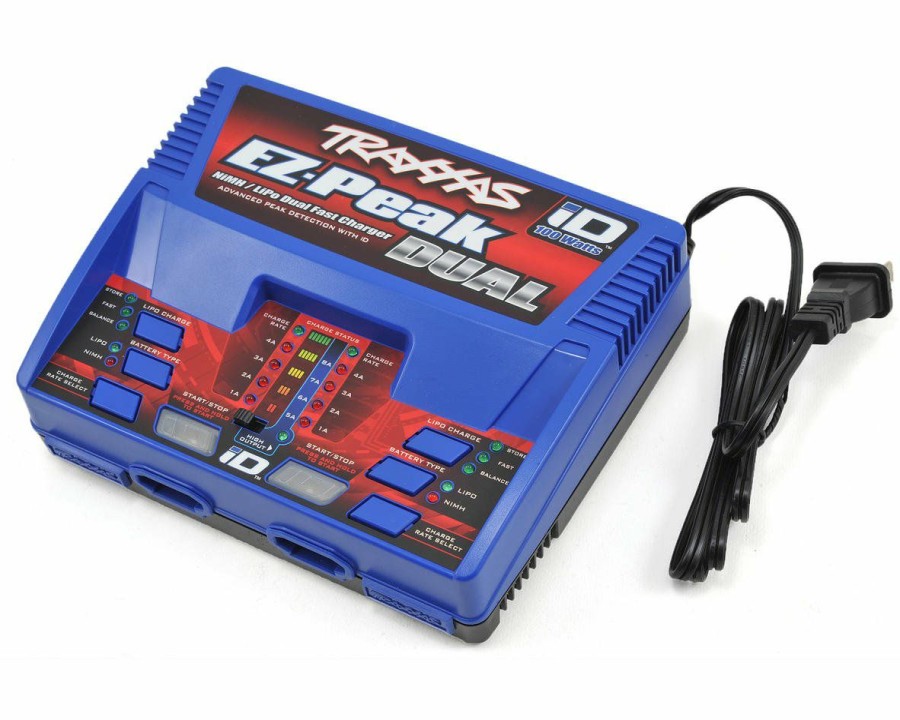 Batteries * | Traxxas Ez-Peak Dual Multi-Chemistry Battery Charger W/Auto Id (3S/8A/100W)