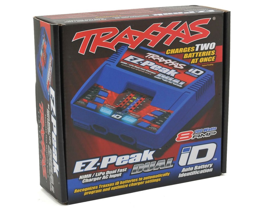 Batteries * | Traxxas Ez-Peak Dual Multi-Chemistry Battery Charger W/Auto Id (3S/8A/100W)