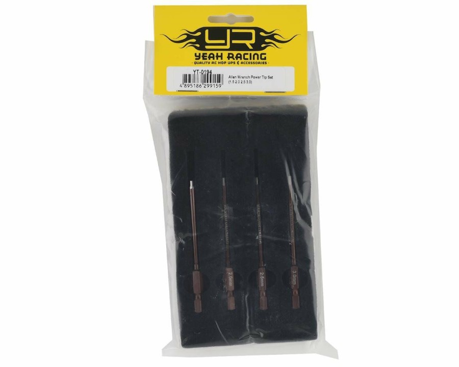 Maintenance * | Yeah Racing 1/4" Drive Metric Power Tool Tip Set (4)