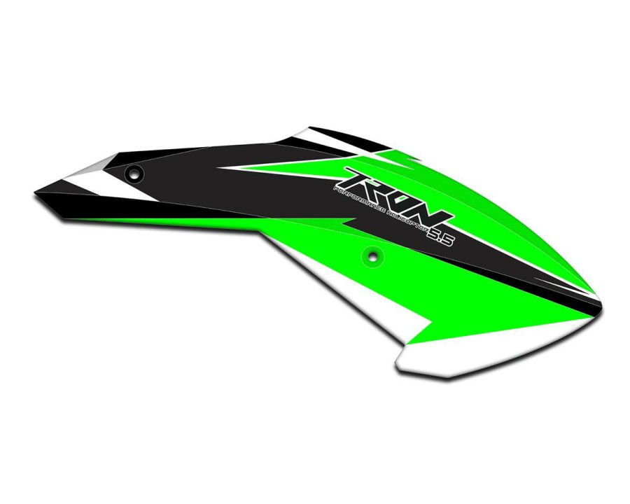 Parts * | Tron Helicopters Tron 5.5E Canopy (Green/Black)