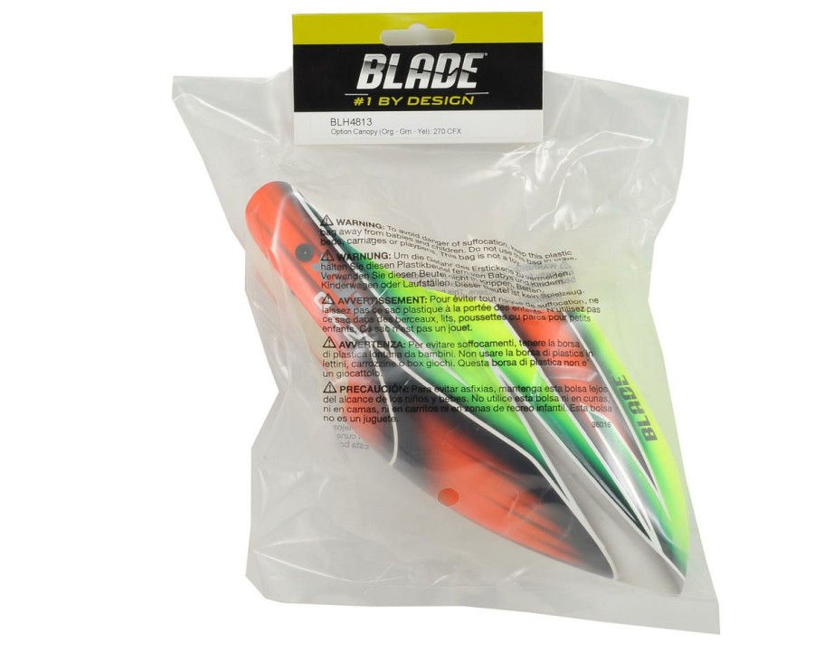 Parts * | Blade 270 Cfx Canopy (Orange/Green/Yellow)