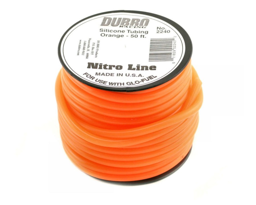 Engines/Fuel * | Dubro "Nitro Line" Silicone Fuel Tubing (Orange) (50 )