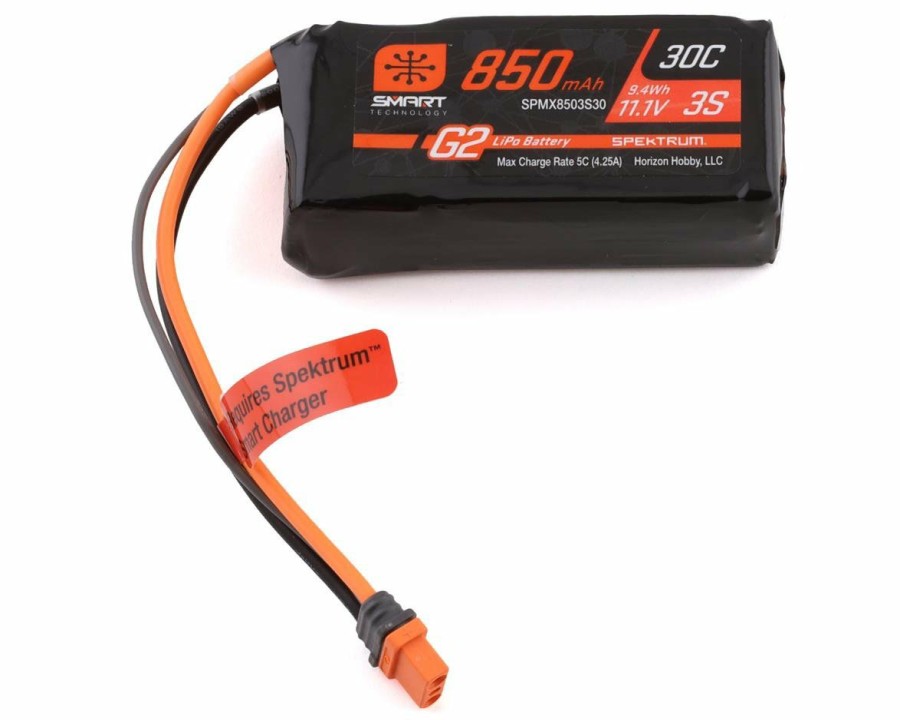 Batteries * | Spektrum Rc 3S Smart G2 Lipo 30C Battery Pack W/Ic2 Connector (11.1V/850Mah)