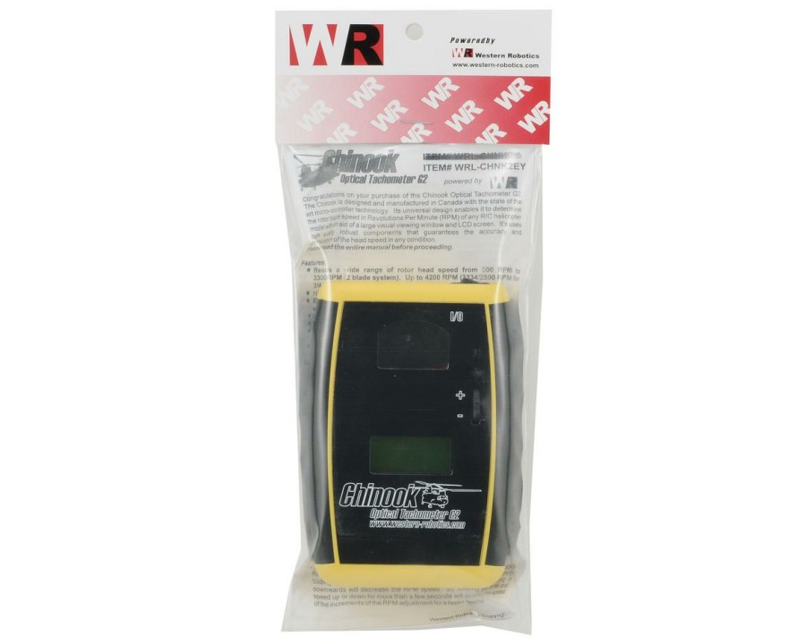 Maintenance * | Western Robotics Chinook G2 Elite Optical Tachometer (Yellow) (2-4 Blades)