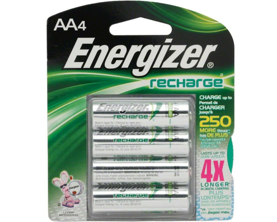 Batteries * | Energizer Rechargeable Aa Nimh E Batteries (4)