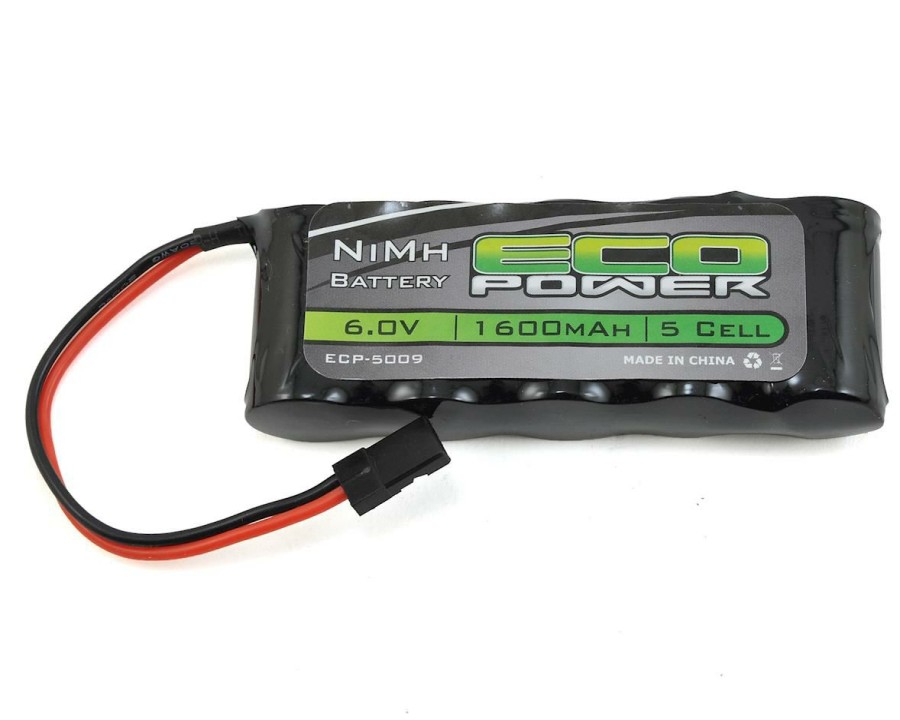 Batteries * | Ecopower 5-Cell Nimh Stick Receiver Battery Pack (6.0V/1600Mah)