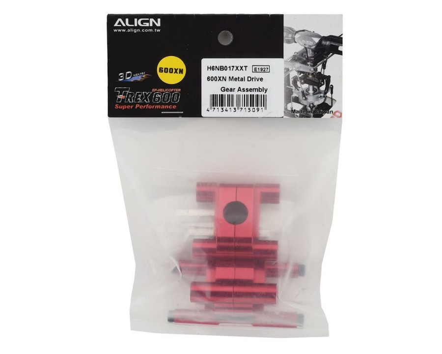 Parts * | Align 600Xn Metal Drive Gear Assembly (Red)