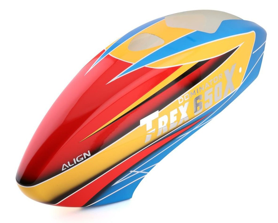 Parts * | Align T-Rex 650X Painted Canopy (Blue/Yellow/Red)