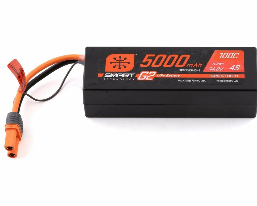 Batteries * | Spektrum Rc 4S Smart G2 Lipo 100C Battery Pack (14.8V/5000Mah) W/Ic5 Connector