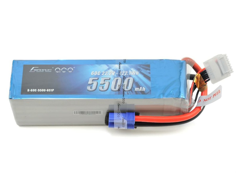 Batteries * | Gens Ace 6S Lipo Battery 60C (22.2V/5500Mah) W/Ec5 Connector