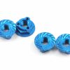 Parts * | Avid Rc Triad 4Mm Light Weight Serrated Wheel Nut Set (4) (Blue)