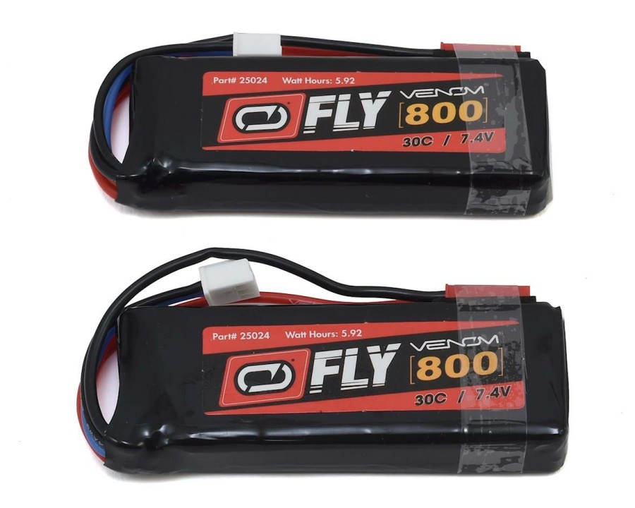 Batteries * | Venom Power Lipo 7.4V 800Mah 30C 2S, Jst Plug (2) W/Jst Connector