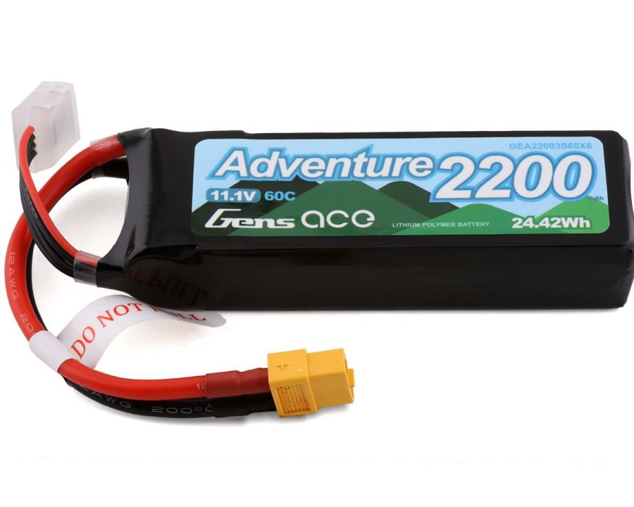 Batteries * | Gens Ace 3S Lipo Battery 60C (11.1V/2200Mah) W/Xt-60 Connector