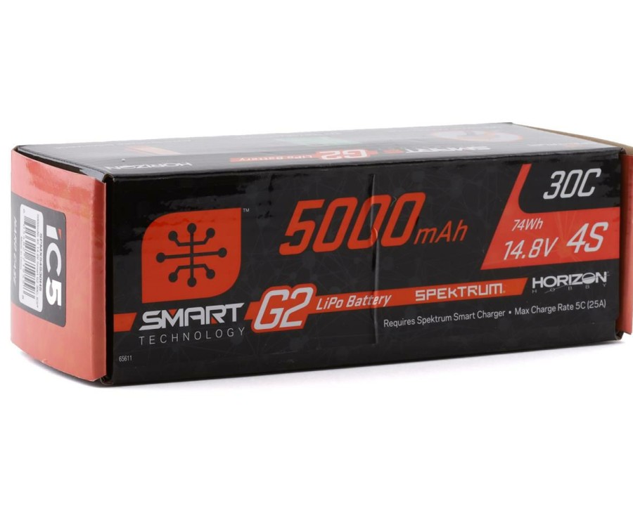 Batteries * | Spektrum Rc 4S Smart G2 Lipo 30C Battery Pack W/Ic5 Connector (14.8V/5000Mah)