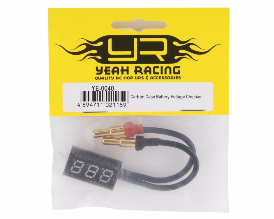 Batteries * | Yeah Racing Carbon Battery Voltage Checker (1S 5S)