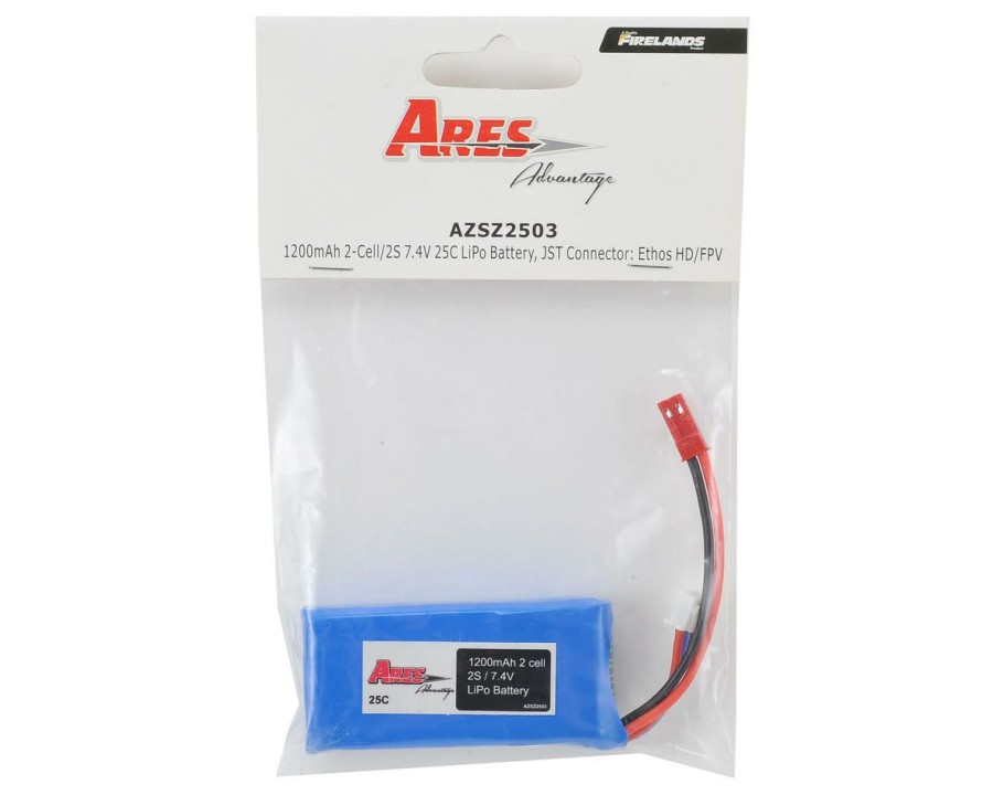 Batteries * | Ares 2S 25C Lipo Flight Battery (7.4V/1200Mah) (Ethos Hd/Fpv) W/Jst Connector