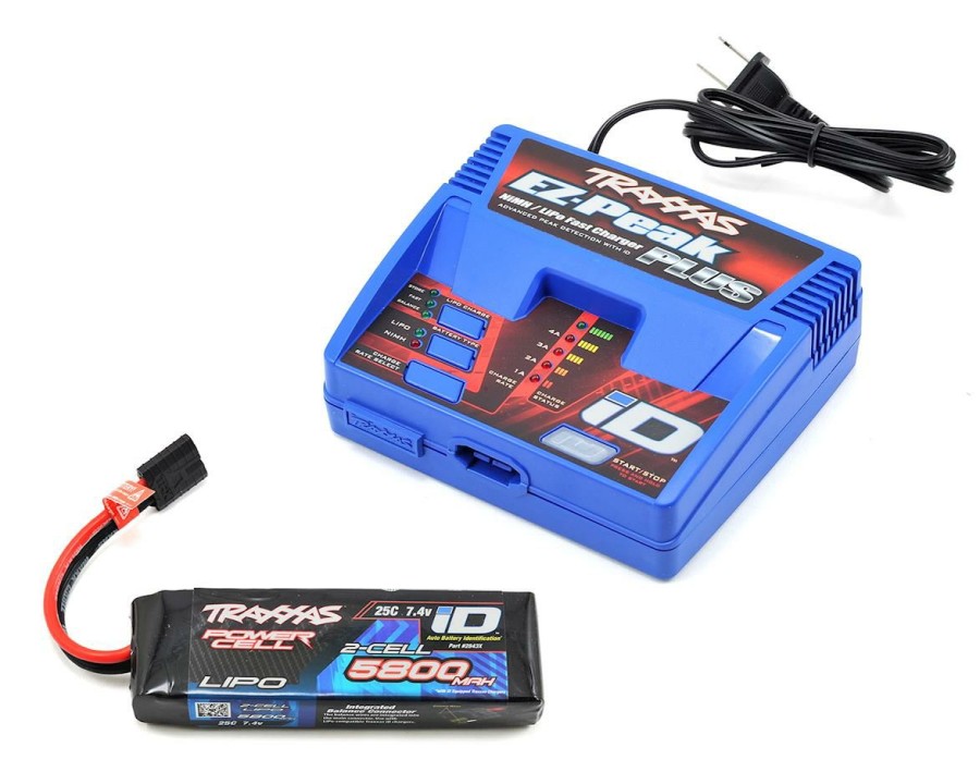 Batteries * | Traxxas Ez-Peak 2S Single "Completer Pack" Multi-Chemistry Battery Charger W/One Power Cell Battery (5800Mah)