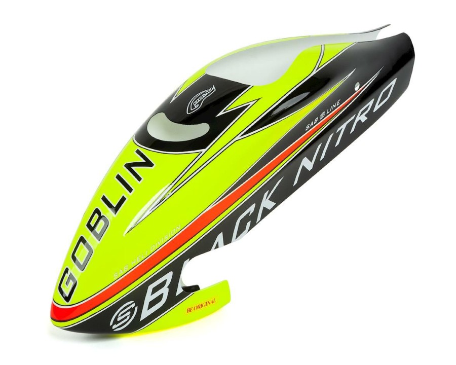 Parts * | Sab Goblin Canopy (Yellow/Black) (Nitro Sport)