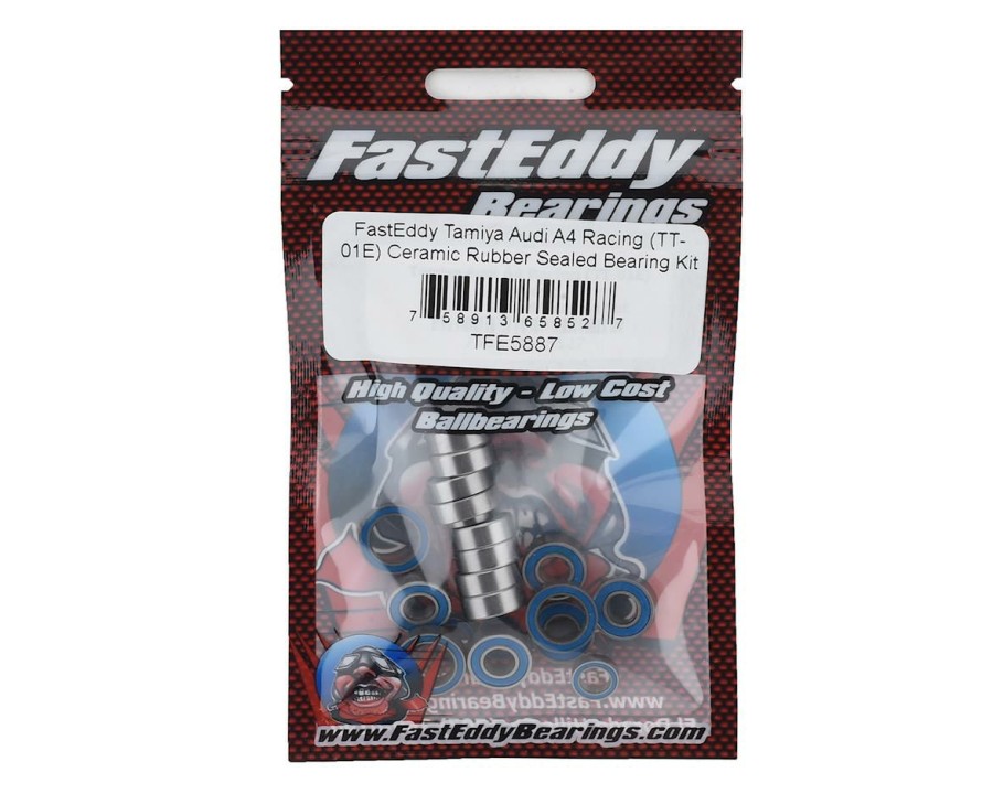 Parts * | Fasteddy Tamiya Audi A4 Racing (Tt-01E) Ceramic Rubber Sealed Bearing Set