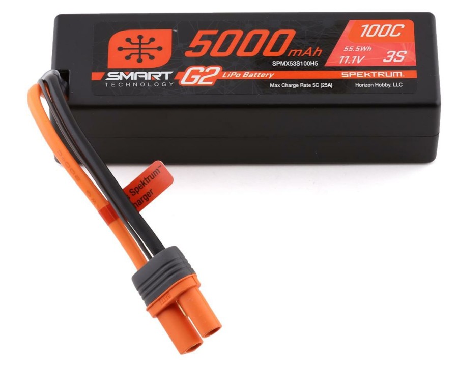 Batteries * | Spektrum Rc 3S Smart G2 Lipo 100C Battery Pack (11.1V/5000Mah) W/Ic5 Connector