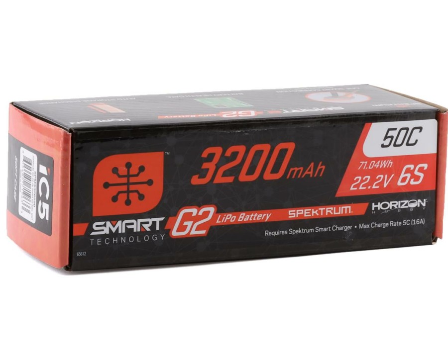 Batteries * | Spektrum Rc 6S Smart G2 Lipo 50C Battery Pack (22.2V/3200Mah) W/Ic5 Connector