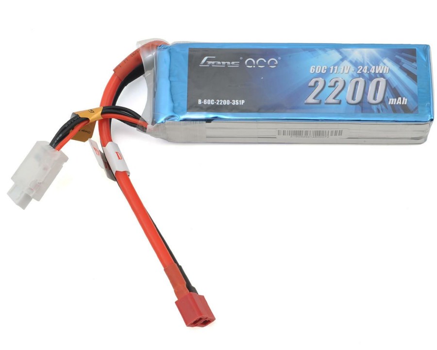 Batteries * | Gens Ace 3S Lipo 60C Battery (11.1V/2200Mah) W/T-Style Connector