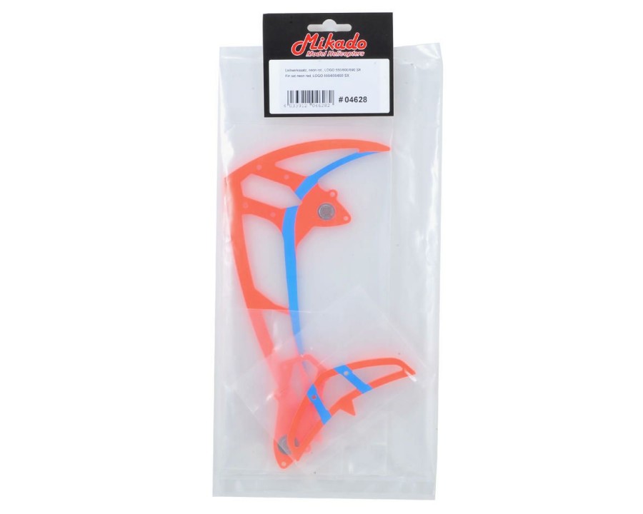 Parts * | Mikado Tail Rotor Fin Set (Neon Red)