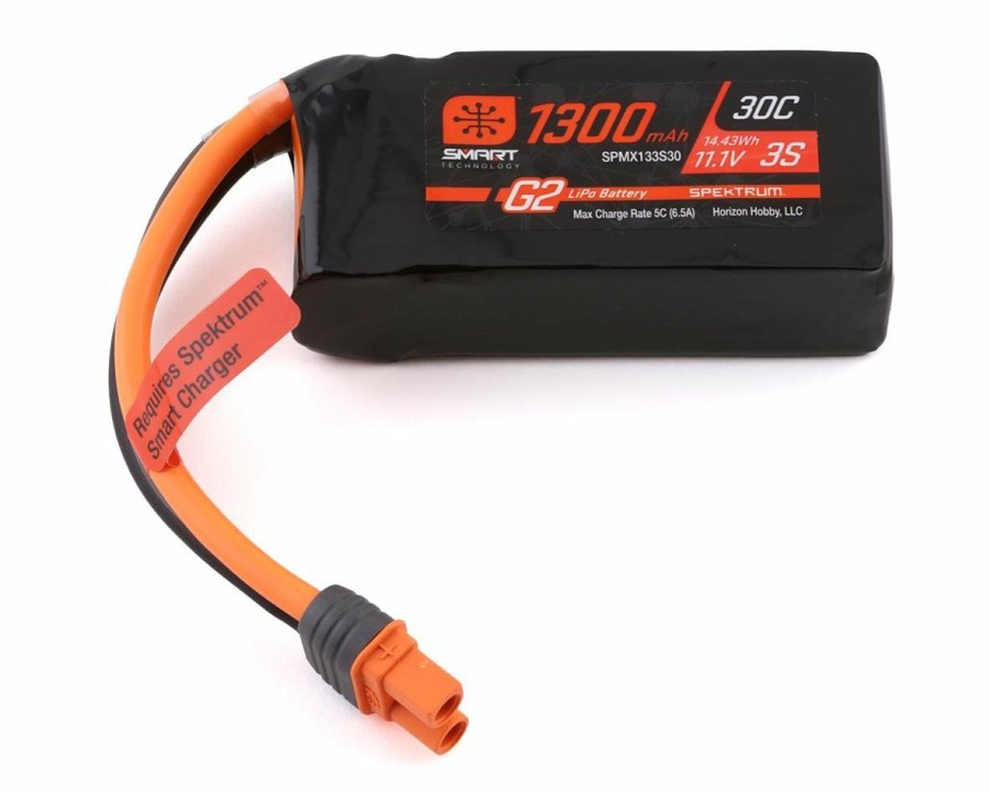 Batteries * | Spektrum Rc 3S Smart G2 Lipo 30C Battery Pack W/Ic3 Connector (11.1V/1300Mah)