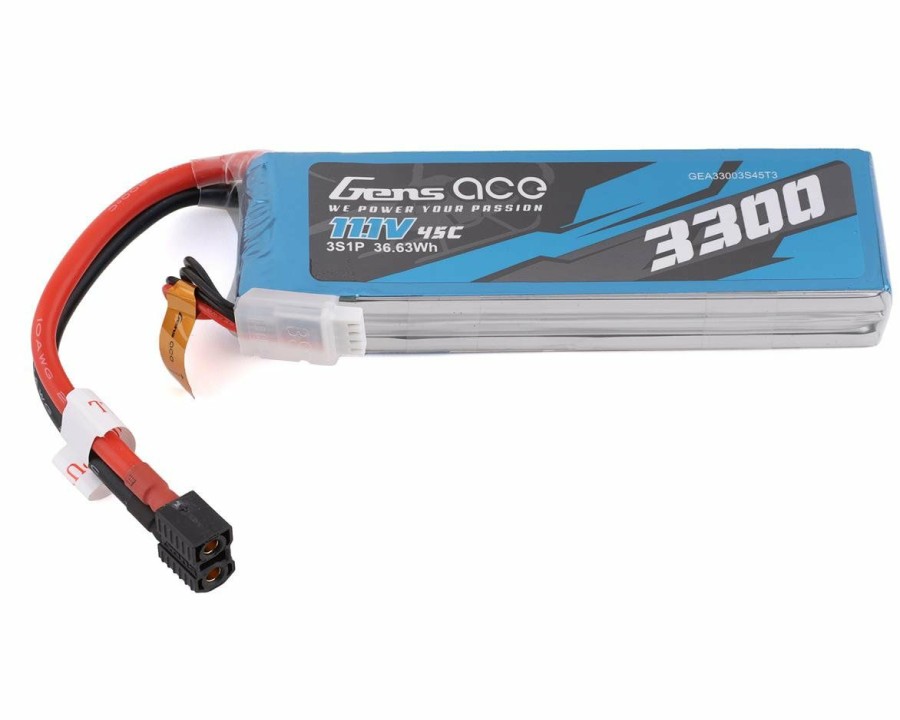 Batteries * | Gens Ace 3S Lipo Battery Pack 45C (11.1V/3300Mah) W/Universal Connector