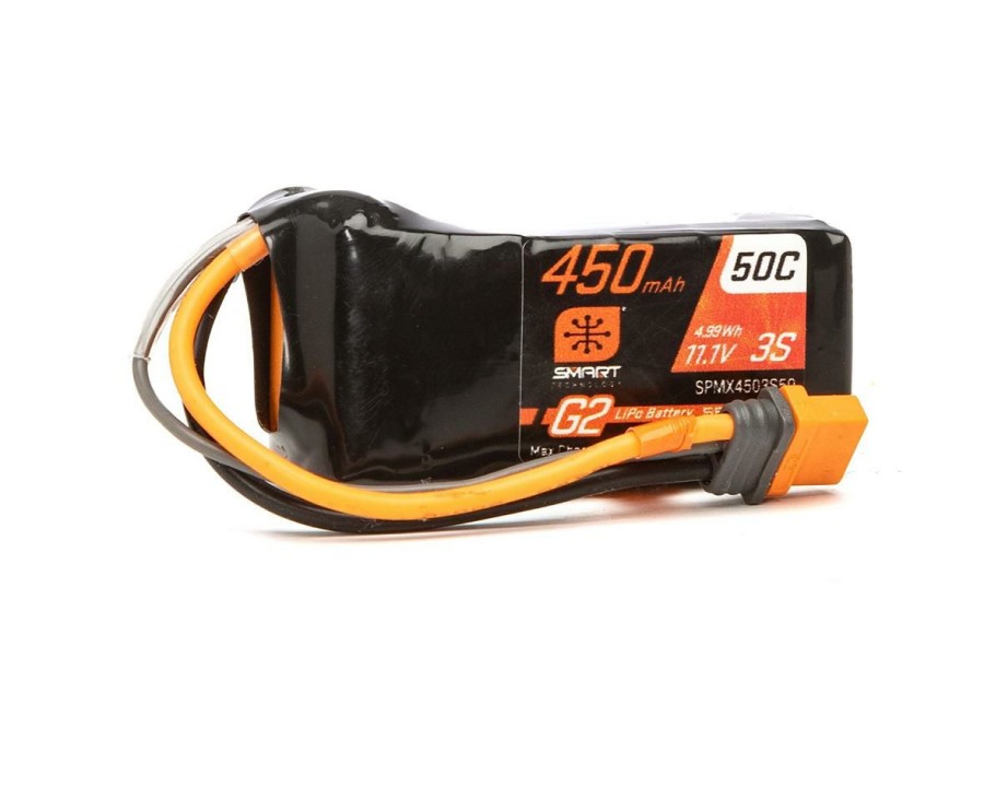 Batteries * | Spektrum Rc 3S Smart G2 Lipo Battery 50C (11.1V/450Mah) W/Ic2 Connector