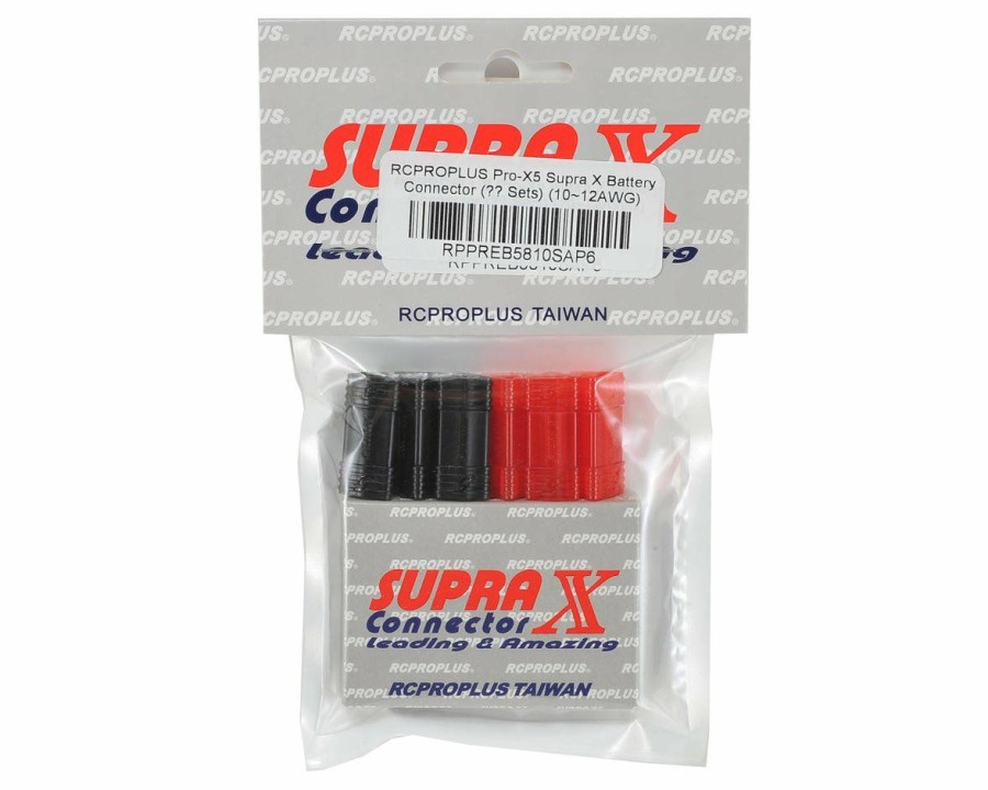 Electronics * | Rcproplus Pro-X5 Supra X Battery Connector (6 Sets) (10~12Awg)