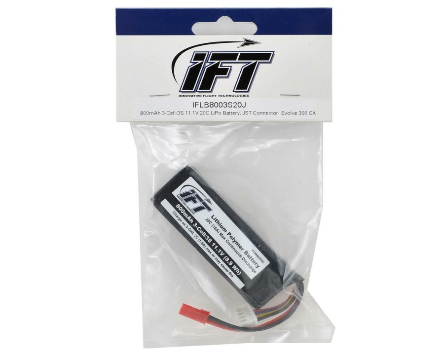 Batteries * | Innovative Flight Technologies 3S 20C Lipo Battery W/Jst (11.1V/800Mah)