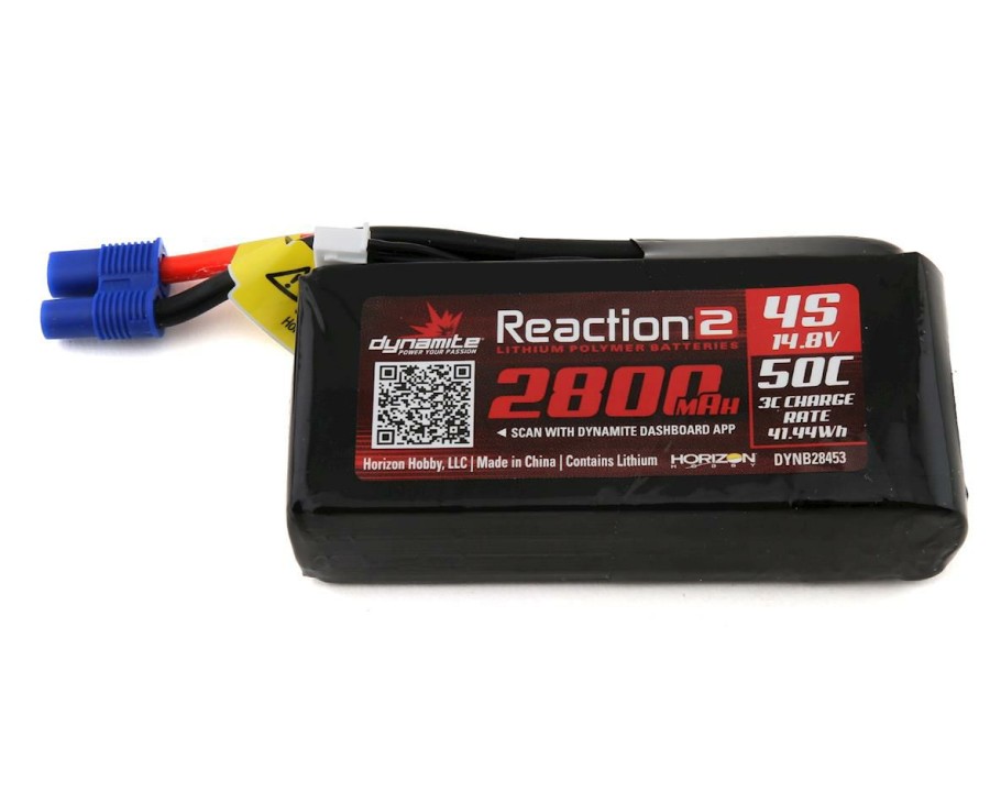 Batteries * | Dynamite Reaction 2.0 4S 50C Lipo Battery W/Ec5 (14.8V/2800Mah)