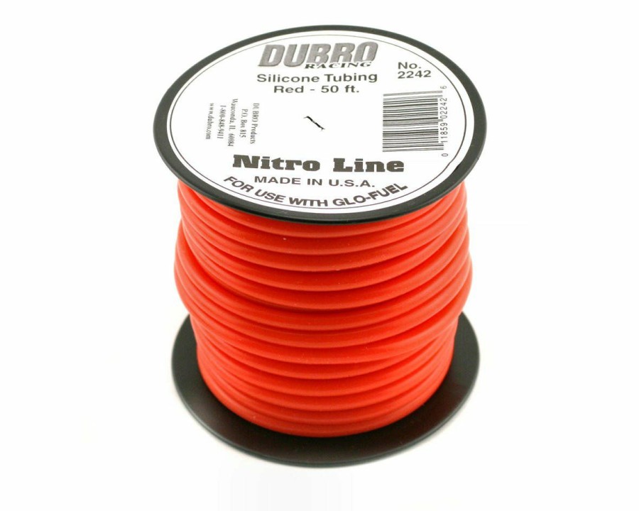 Engines/Fuel * | Dubro "Nitro Line" Silicone Fuel Tubing (Red) (50 )