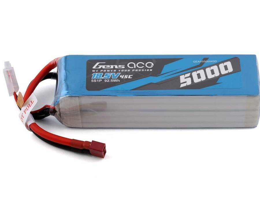 Batteries * | Gens Ace 5S Lipo Battery 45C W/T-Style Connector (18.5V/5000Mah)