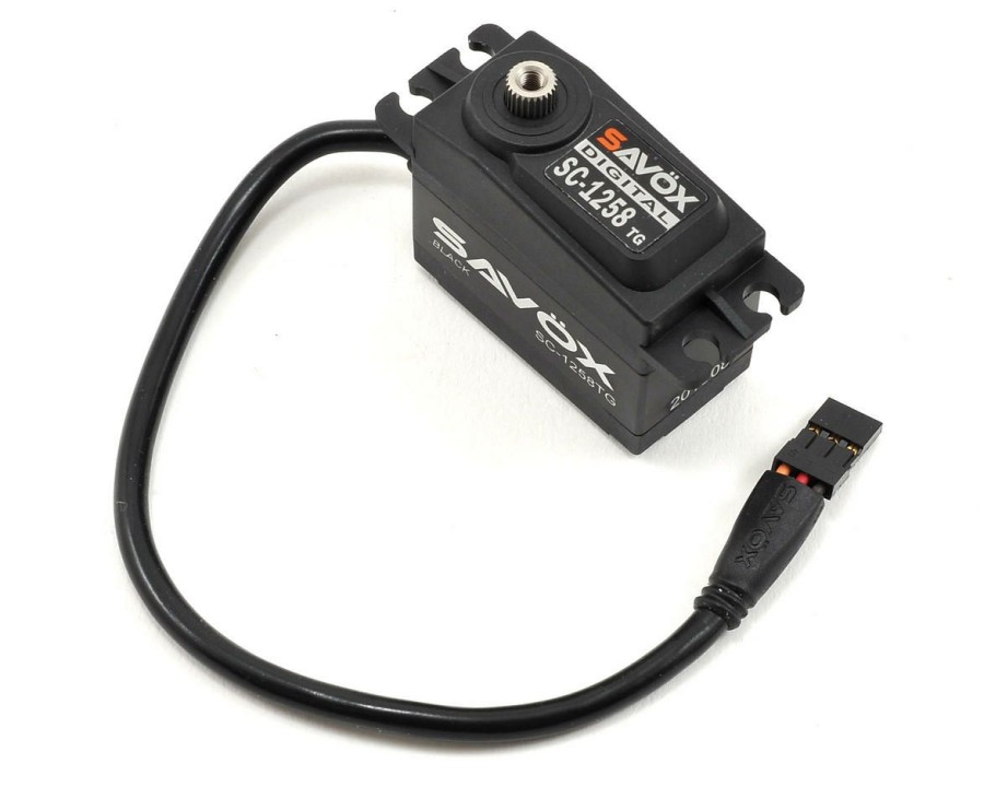 Electronics * | Savox Sc-1258Tg Black Edition Standard Digital "High Speed" Titanium Gear Servo