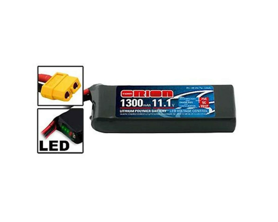 Batteries * | Team Orion Racing Drones Lipo 1300 11.1V 75C W/Xt-60 Connector