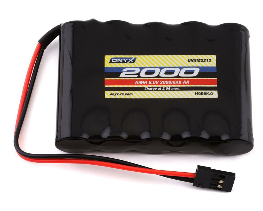 Batteries * | Onyx 5-Cell Aa Nimh Flat Receiver Battery (6.0V/2000Mah)