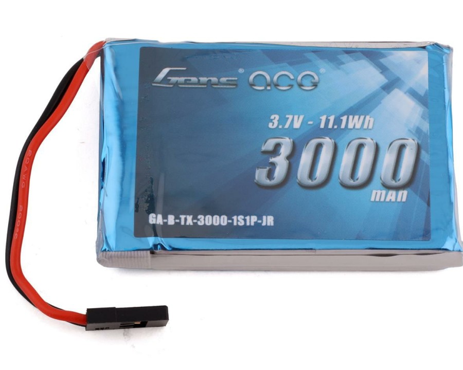 Batteries * | Gens Ace 1S Lipo Transmitter Battery (3.7V/3000Mah) W/Jr Connector