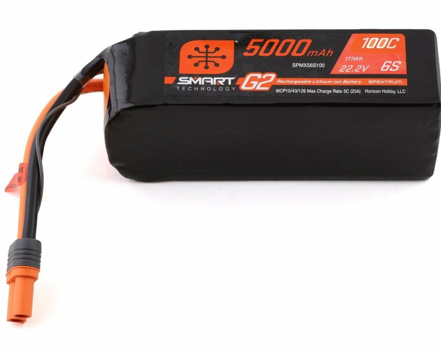 Batteries * | Spektrum Rc 6S Smart G2 Lipo 100C Battery Pack (22.2V/5000Mah) W/Ic5 Connector