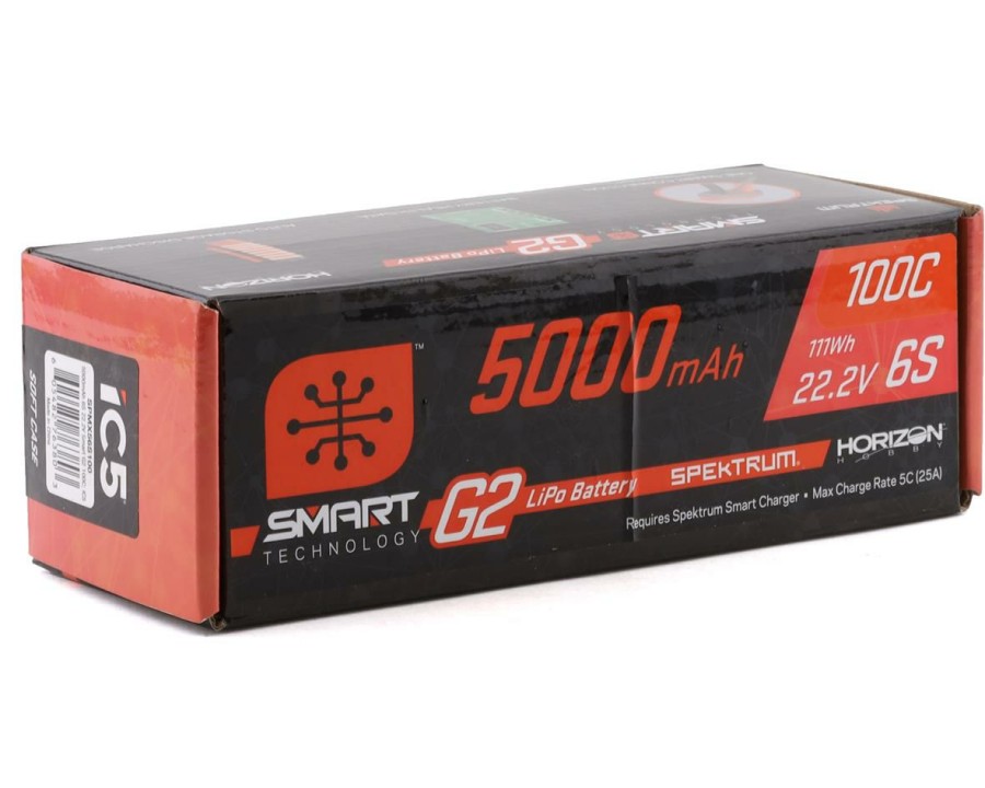 Batteries * | Spektrum Rc 6S Smart G2 Lipo 100C Battery Pack (22.2V/5000Mah) W/Ic5 Connector