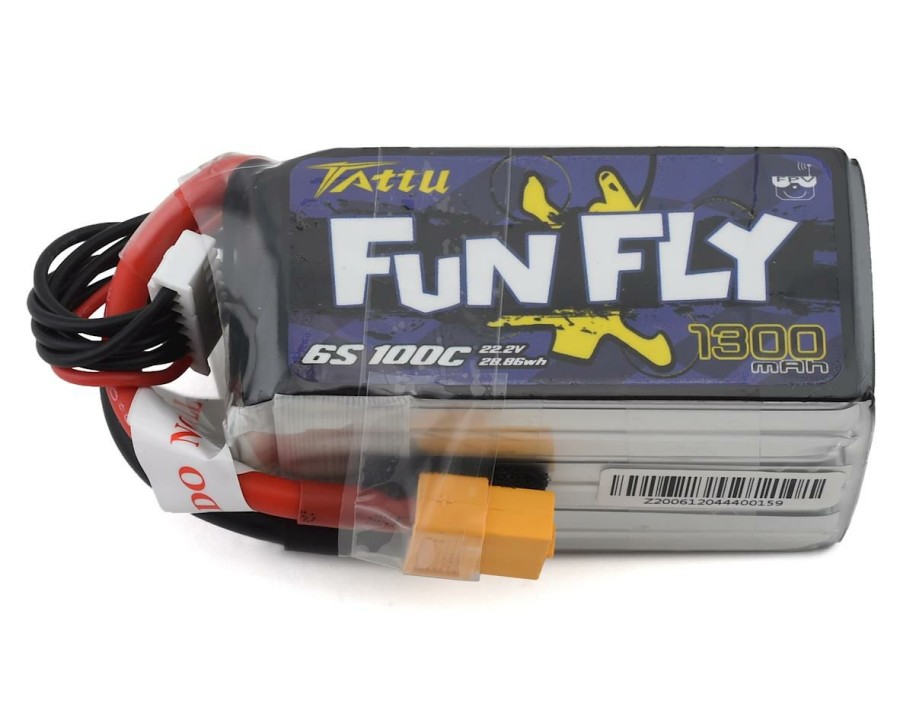 Batteries * | Tattu 6S Lipo Battery 100C W/Xt60 Connector (22.2V/1300Mah) W/Xt-60 Connector