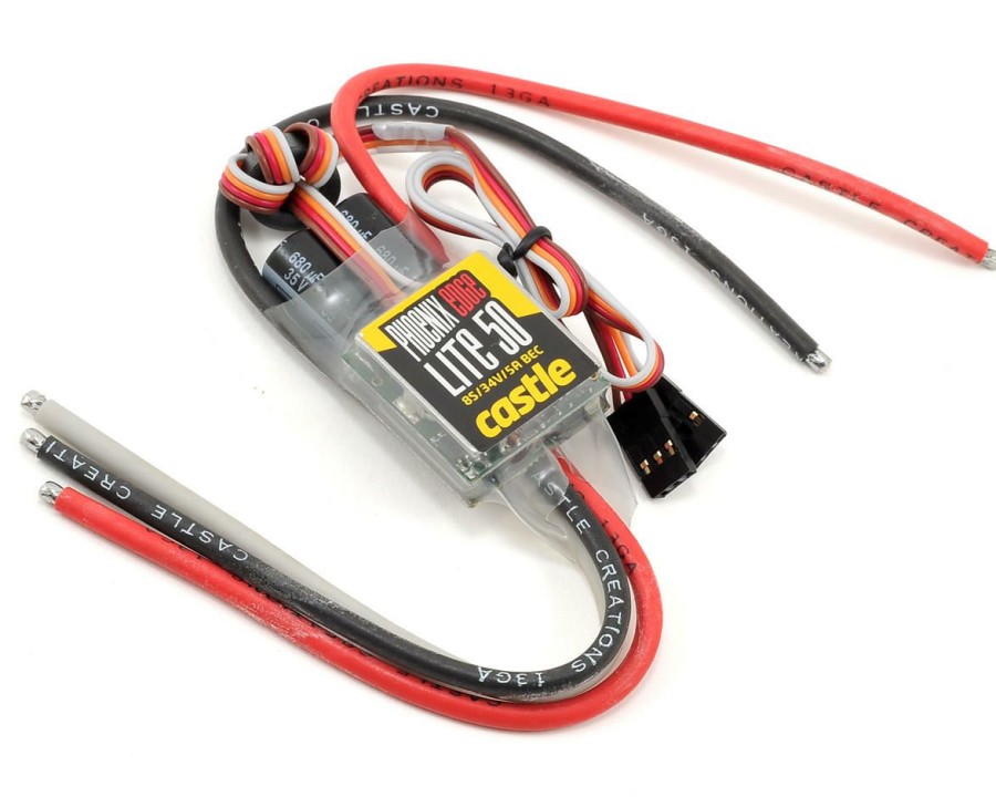 Electronics * | Castle Creations Phoenix Edge Lite 50 25V 50-Amp Bl Esc W/5-Amp Bec